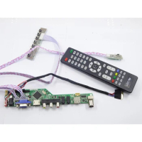 kit for LP156WH4 TL panel 1366X768 Controller board Kit remote 40pin LVDS LG display TV AV USB HDMI-compatible DVI VGA LED LCD