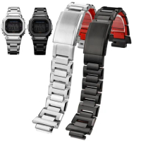 For Casio G-SHOCK 3229 DW-5600 DW5600 GW-B5600 GW-M5610 Modified Stainless Steel Case Steel Strap Watch Band Bezel Watchband