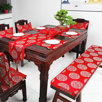 新中式茶桌長條凳子墊紅木長凳坐墊長椅板凳換鞋凳做墊防滑