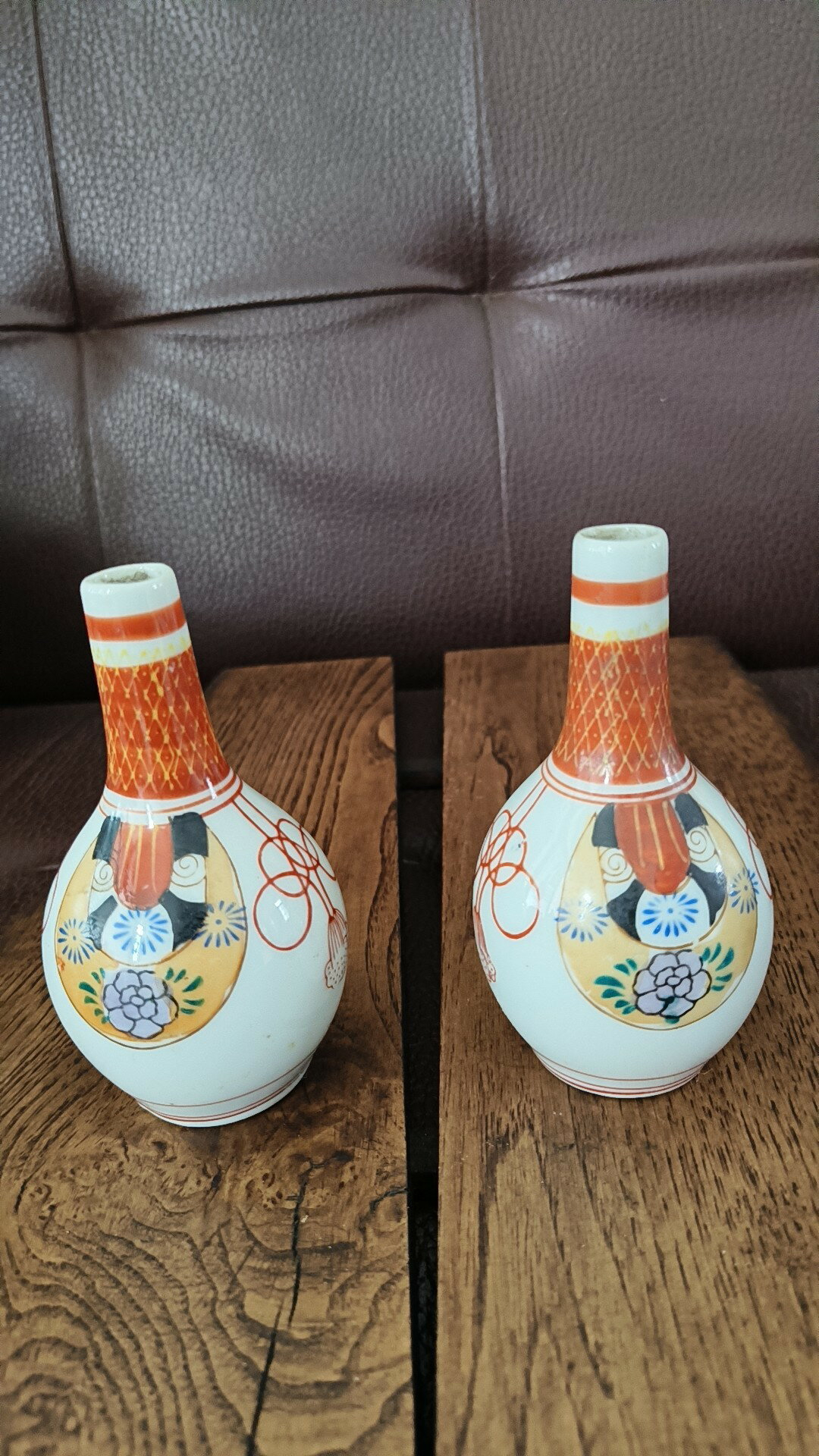 MK1 ⭐️ 伝統工芸士【山上義正】作 九谷 秋海棠 丸紋 花瓶 工芸品