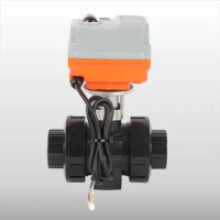 PVC Actuator Valve Control Water Valve Two Ways Explosion Proof Threaded Motorized Electric Ball Valve