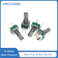 RV097 ประเภท RK097 เท้าโค้งแนวตั้งเดี่ยวพร้อมขายึด มีให้เลือก 5 ชิ้น ความยาวเพลา 3 พิน (B5K, 10K, 20