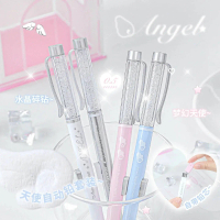 Bút bấm 0.5HB dành cho học sinh và bộ ruột chì tự động Core Angel, thiết kế đẹp mắt, phong cách nữ t