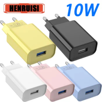10W USB Charger Fast Charging for iPhone 12 13 14 15 Pro Max Samsung S23 Ultra Stylish Compact Design Portable Power Solution