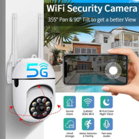 2MP 1080P HD PTZ Wifi IP Camera Outdoor Security Surveillance Camera AI Human Tracking Zoom Audio Night Vision CCTV Wifi Camera