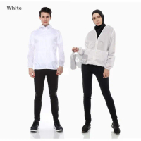 JAKET LARI / RUNNING PARASUT (BONUS POUCH) WARNA PUTIH