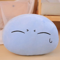 Bantal Karakter Slime Rimuru Biru Ukuran 30Cm dolls toys