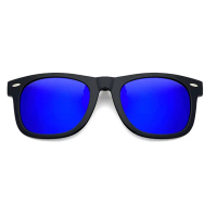【SUNS】近視專用 偏光 藍水銀 夾片 Polaroid太陽眼鏡/墨鏡 抗UV400(可掀式/防眩光/反光)
