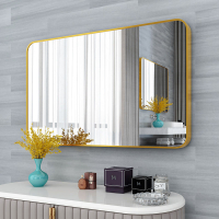 浴室鏡貼墻衛生間鏡子免打孔廁所洗手間洗漱臺化妝鏡壁掛衛浴鏡子