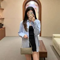 Tas GUCCI GG SIGNATURE MONOGRAM WRIST WALLET ON CHAIN BAG 100% ORIGINAL 22X12X2CM