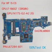DAG7BLMB8D0 For HP ProBook 15-CS Laptop Motherboard With CPU i7-1065G7 PN:L67284-601 100% Test OK