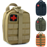 Outdoor Hunting EDC Bag Tactical Molle Medical IFAK Pouch EMT Emergency Rip-Away Survival Car First Aid Bag Gadget Waist Bag
