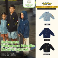 Coat Anak - Bohopanna Pokemon Hoodie Denim Jacket 4Y Psychic