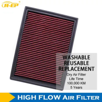 R-EP Performance Replacement High Flow Air Intake Filter Fits for Toyota Fortuner Hilux Innova Crysta Washable Reusable
