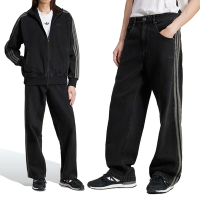 Adidas DENIM FB PT 男款 黑色 休閒褲 牛仔褲 寬褲 三葉草 國際碼 長褲 JC6718