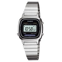 CASIO 銀棕梠城市數位電子錶(LA670WA-1)-24.6mm / 考試錶