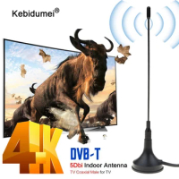 kebidumei For DVB-T/T2 5DBi Indoor Antenna Mini TV Antenna Aerial Digital For DVB-T TV HDTV Easy To Install