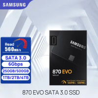SAMSUNG SATA3 SSD 870 EVO 250GB 500GB 1TB 2TB 4TB Disk Hard Drive 560MB/s 2.5 Inch for Laptop Desktop Notebook Mini PC Computer