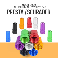 Hot WSDF — Set of 4/8 aluminum alloy bicycle tire Presta valve caps, bike dustproof cover protectors