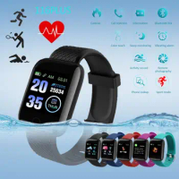 2022 116 PLUS Smart Watch Men Women Heart Rate Monitor Fitness Tracker Bracelet Watch Bluetooth Call Waterproof Sport Smartwatch