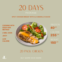 JL - 20 Days Package Chicken Breast with Aji Amarillo Sauce (Save More)