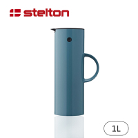 【Stelton】丹麥啄木鳥真空保溫壺1L-藍灰