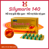 Hỗ trợ bảo vệ gan Silymarin 140mg BV Pharma hộp 6 vỉ x 10 viên - hỗ trợ giải độc , hỗ trợ bảo vệ gan