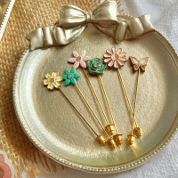 Pin trendy Pastel Set pin shawl tudung jarum peniti lapel hijab pin