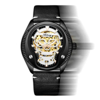 AILANG Original Luminous Skull Design Men's Watches Top Brand Luxury Waterproof Automatic Mechanical Watch For Man Reloj Hombre