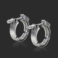 304 Stainless Steel 1.5~6 Inch 51 63 76 mm Quick Release V Band Clamp Turbo Exhaust Pipe Vband Clamp V Clamp