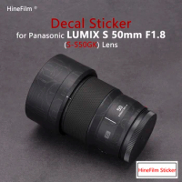 Lumix 50 F1.8 S Lens Skin Premium Decal Skin for Panasonic LUMIX S 50mm F1.8 Lens Protector Sticker Anti-scratch Cover Film