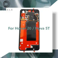 Rear Back Cover Bracket For Huawei Honor 20 / Nova 5T Middle Frame Housing Chassis+NFC Antenna+Mainboard Graphene+Vibrator