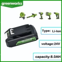 Original 100% Greenworks is suitable for Greenworks 24V8.0AH electric tool screwdriver lawn mower lithium battery