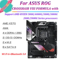 For ASUS ROG CROSSHAIR VIII FORMULA with AMD X570 chipset Socket AM4 PCI-E 4.0 E-ATX AMD x570 motherboard R5 5600x