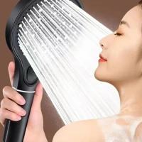 Bathroom Shower Head 3 Modes with Filter High Pressure Showerhead Water Saving Nozzle Handheld Sprayer Bathroom Accessories