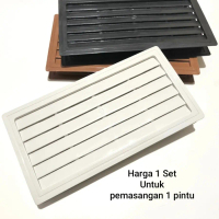 Jalusi pintu PVC Lubang angin pintu 18.5 x 35.7 kisi kisi angin pintu kamar mandi pvc