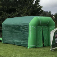 Custoarty room in the garden mized 5x3meters inflatable square tent with curtain using as a mobile store or dressing room or p