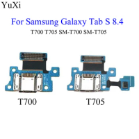 YuXi USB Charging Port Connector Plug Charge Dock Jack Socket Flex Cable For Samsung Galaxy Tab S 8.4 T700 T705 SM-T700 SM-T705