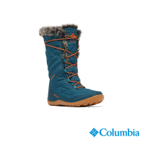 【Columbia 哥倫比亞官方旗艦】女款-MINX™Omni-Tech鋁點蓄熱防水長筒雪靴-孔雀藍(UBL59640PC/HF)