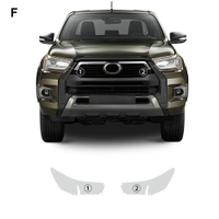 aimey สำหรับ TOYOTA HILUX INVINCIBLE SOFORT V 2021-2023 ฟิล์มป้องกันสีรถยนต์ TPU PPF แบบใส ฟิล์มใสป้