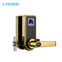 LACHCO Biometric Electric Door Lock Digital Smart Fingerprint, 2 Keys, Electronic Intelligent Lock Entry home office L16073F