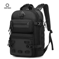 Ozuko 50*28*17 Male Backpack Men's Outdoor Sports Multi Function Large Capacity Shoulder Bag Waterproof Tactical Backpack