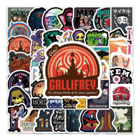 พร้อมส่งสติกเกอร์ไดคัท Sticker Vintage MARVEL LOGO กันน้ำ สติ๊กเกอร์ ใช้ซ้ำได้ กระโปรงหลังรถ 50ชิ้น