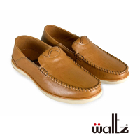 【Waltz】休閒鞋系列  舒適皮鞋 豆豆鞋 懶人鞋(4W614046-61華爾滋皮鞋)