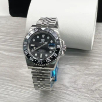 TUEDIX Luxury Business NH35A Watch for Men Seiko SUB Mechanical Wristwatch Jubilee Band Relogio Masculino Diver Waterproof