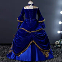 Children' Catwalk European Costume Girls Princess Dress Palace Style Pettiskirt Long Sleeve Retro Ca