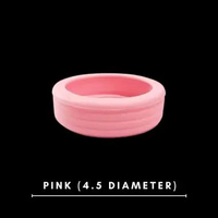Pelindung Roda Koper Silikon 4.5 cm Isi 4pcs – Anti Bising & Anti Lecet / Cover Ban Koper Pink (4.5c