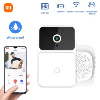 Xiaomi Wireless Doorbell Waterproof OutDoor Smart Home Door Bell Welcome Melodies Chime Kit Portable Security Alarm For House