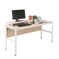 《DFhouse》頂楓150公分電腦辦公桌+桌上架-楓木色 150*60*76