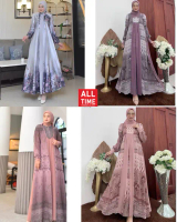 GAMIS DRESS WANITA STYLISH MUSLIMAH ANGGUN LUXURY | BAHAN PREMIUM MEWAH MOTIF HALUS PILIHAN | SIGNAT